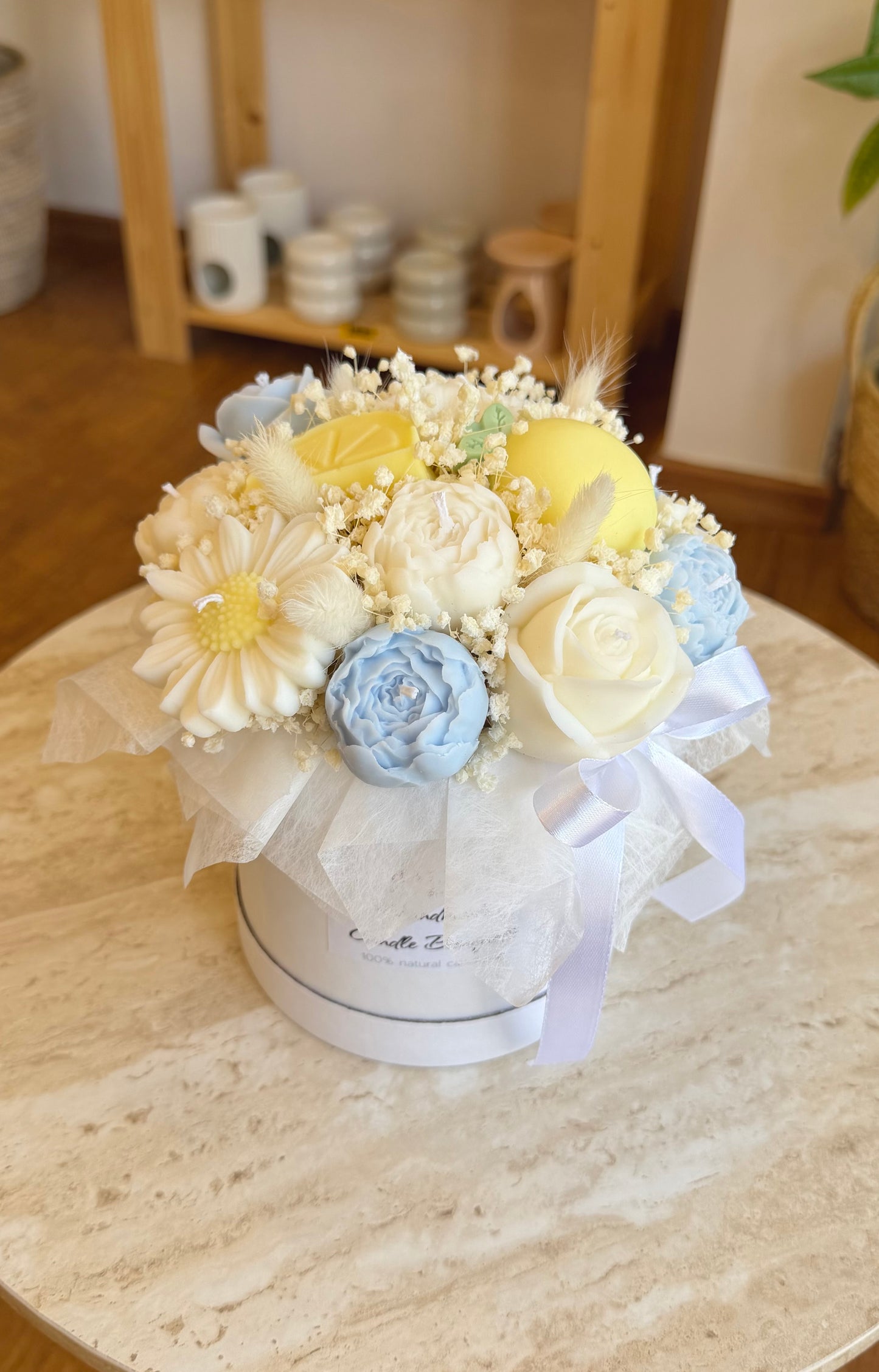 Lemon candle bouquets