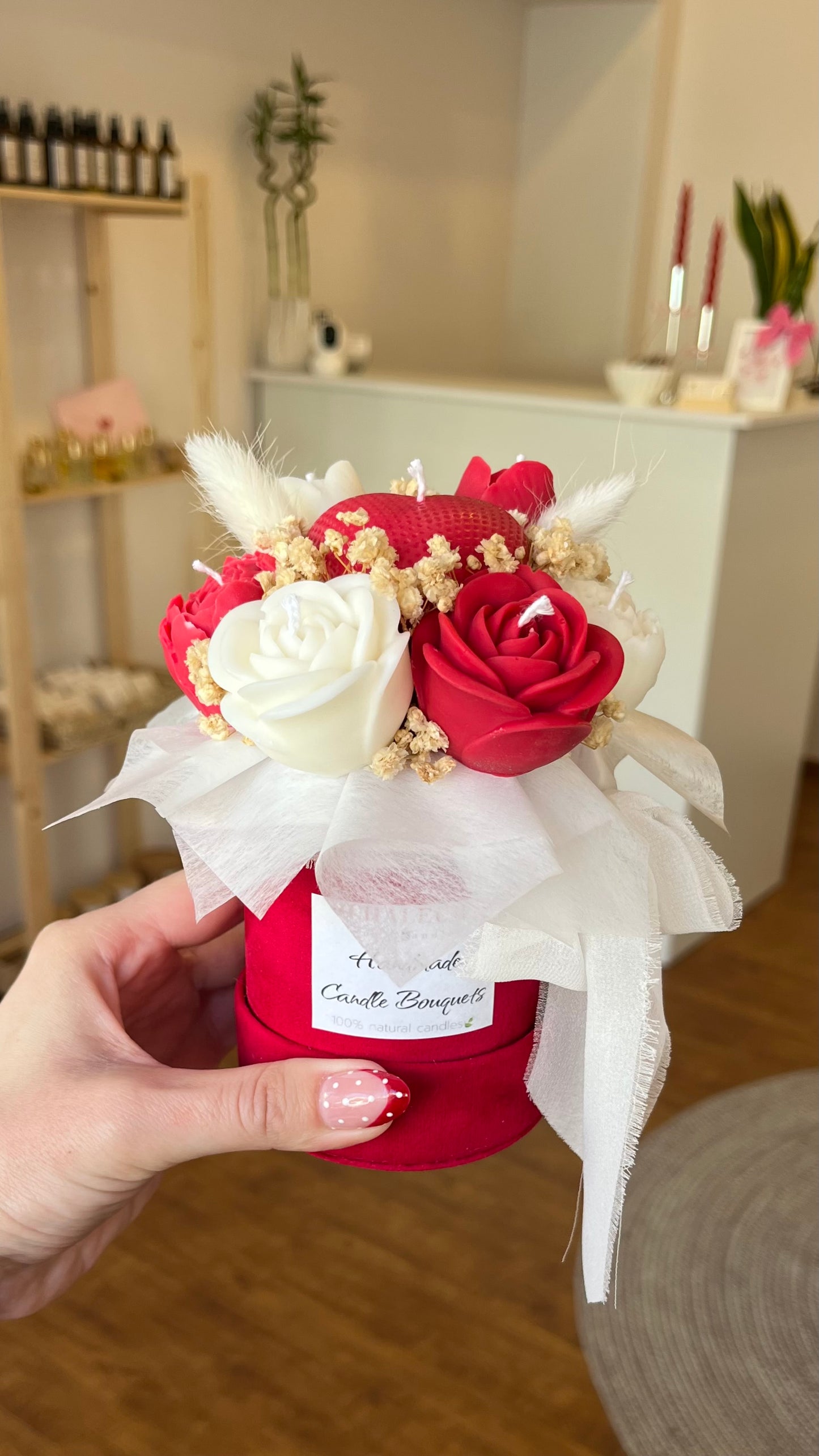 Velvet Valentine Candle Bouquet