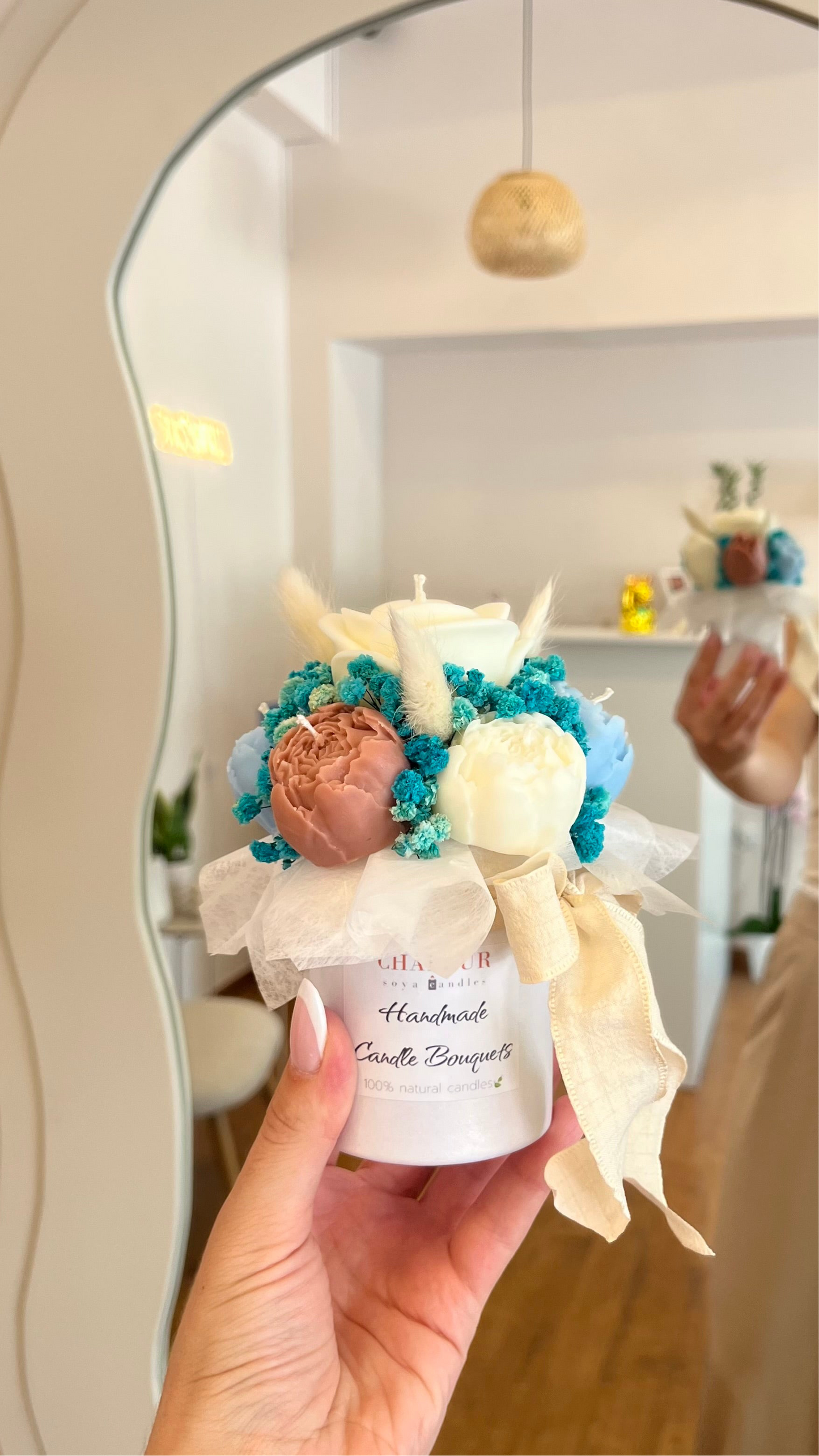 Mini candle bouquets