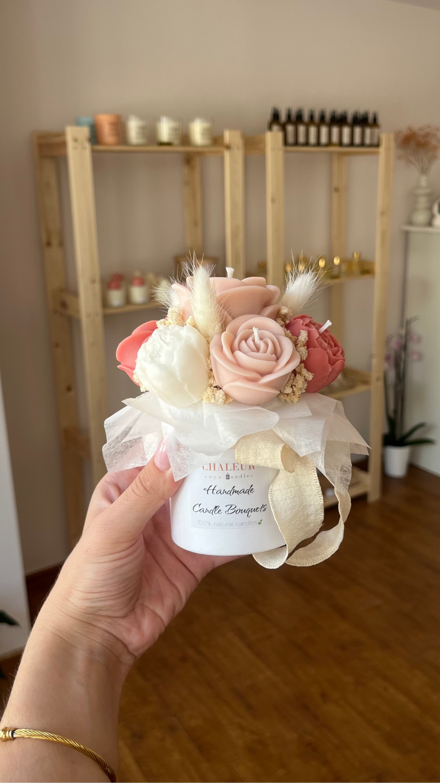 Mini candle bouquets