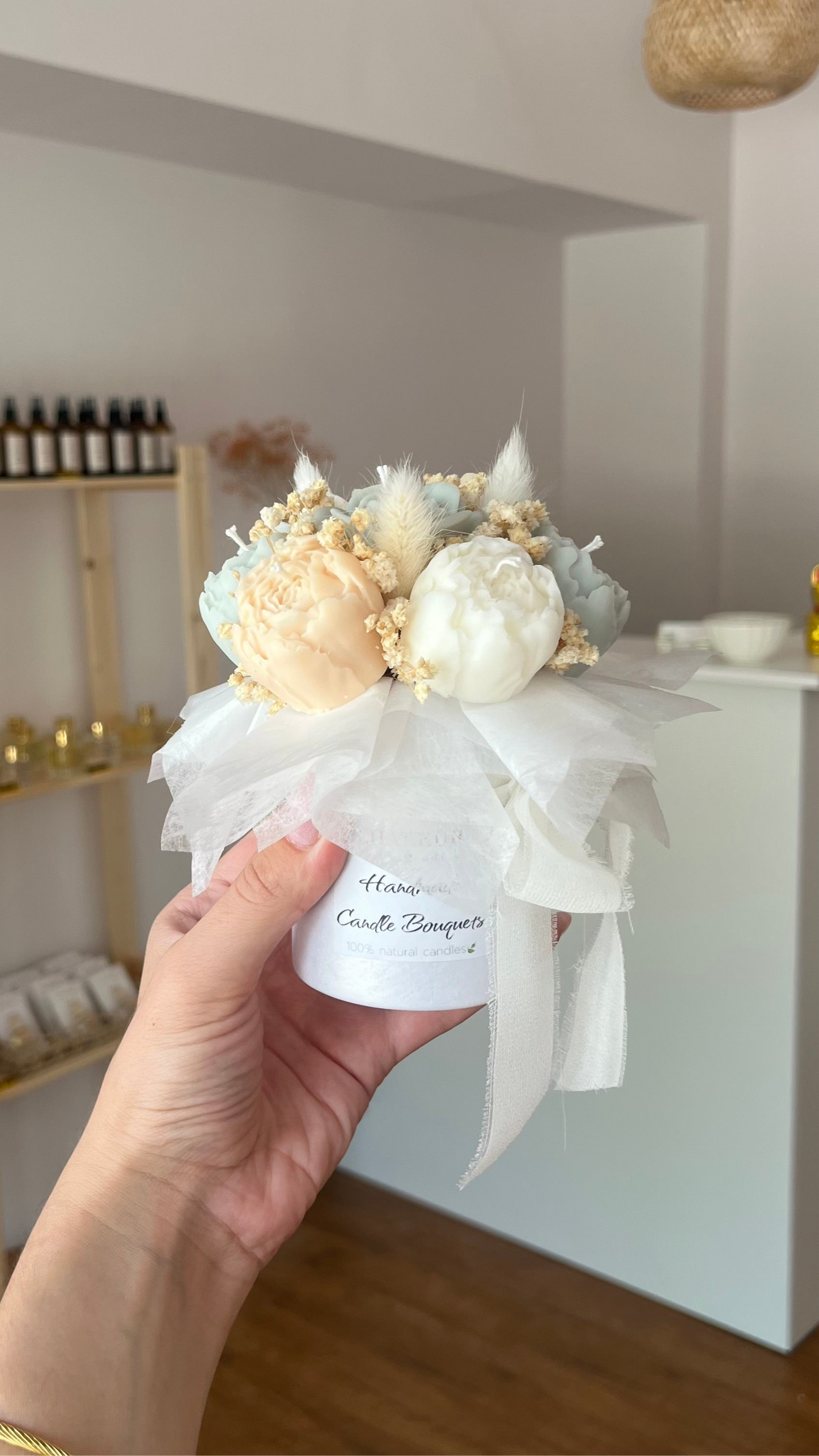 Mini candle bouquets