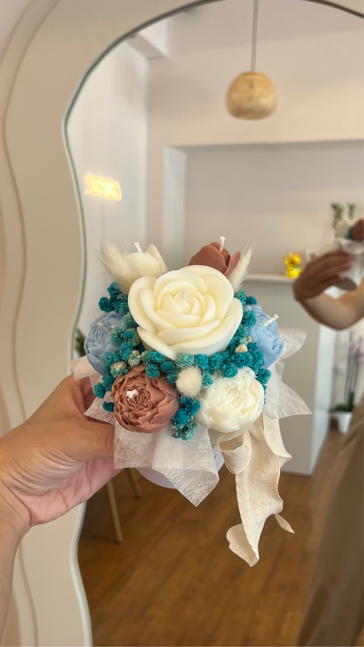 Mini candle bouquets