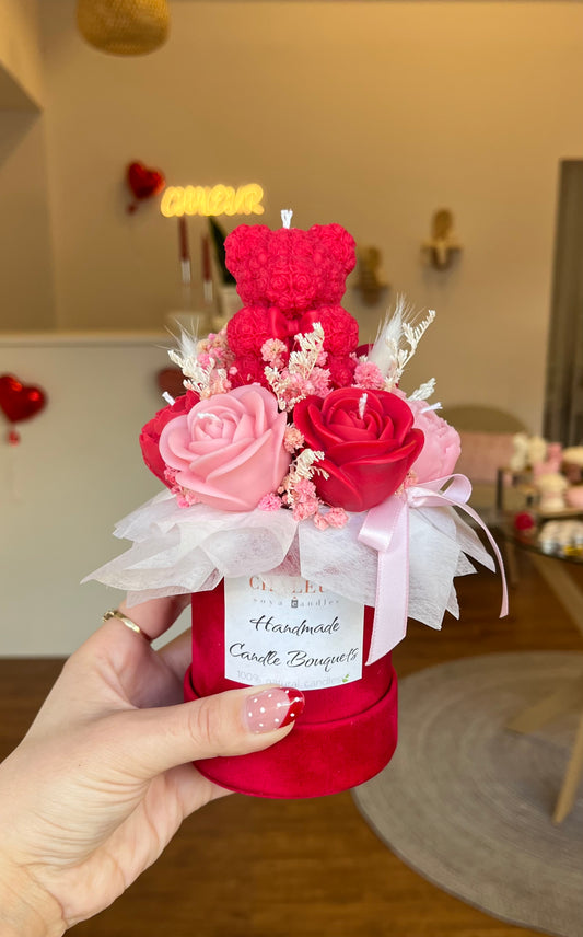 Velvet Bear Candle Bouquet