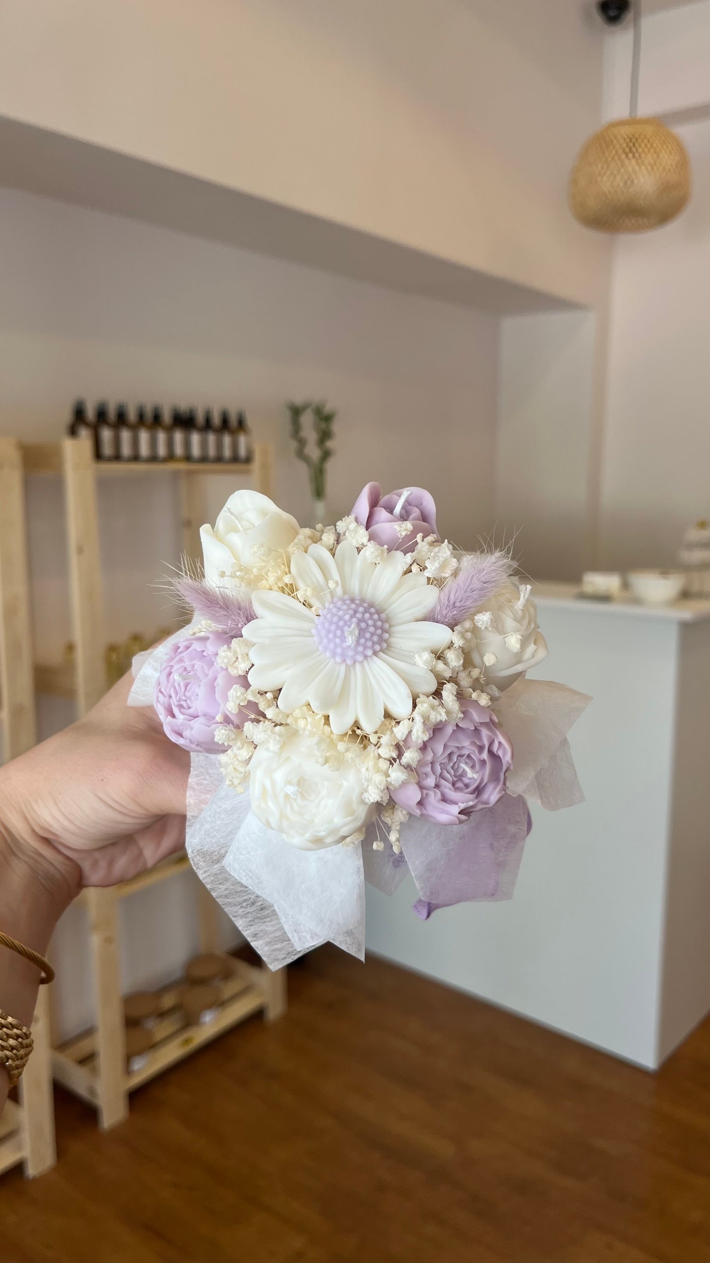 Mini candle bouquets