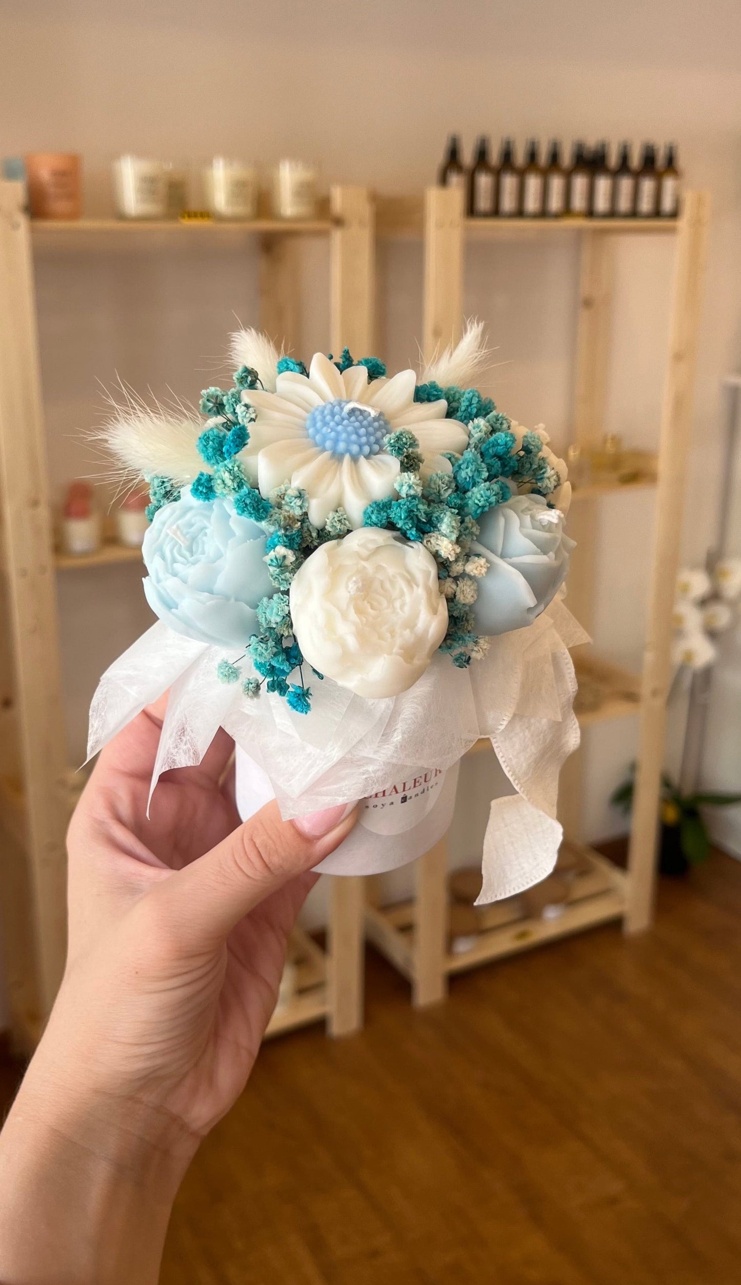 Mini candle bouquets