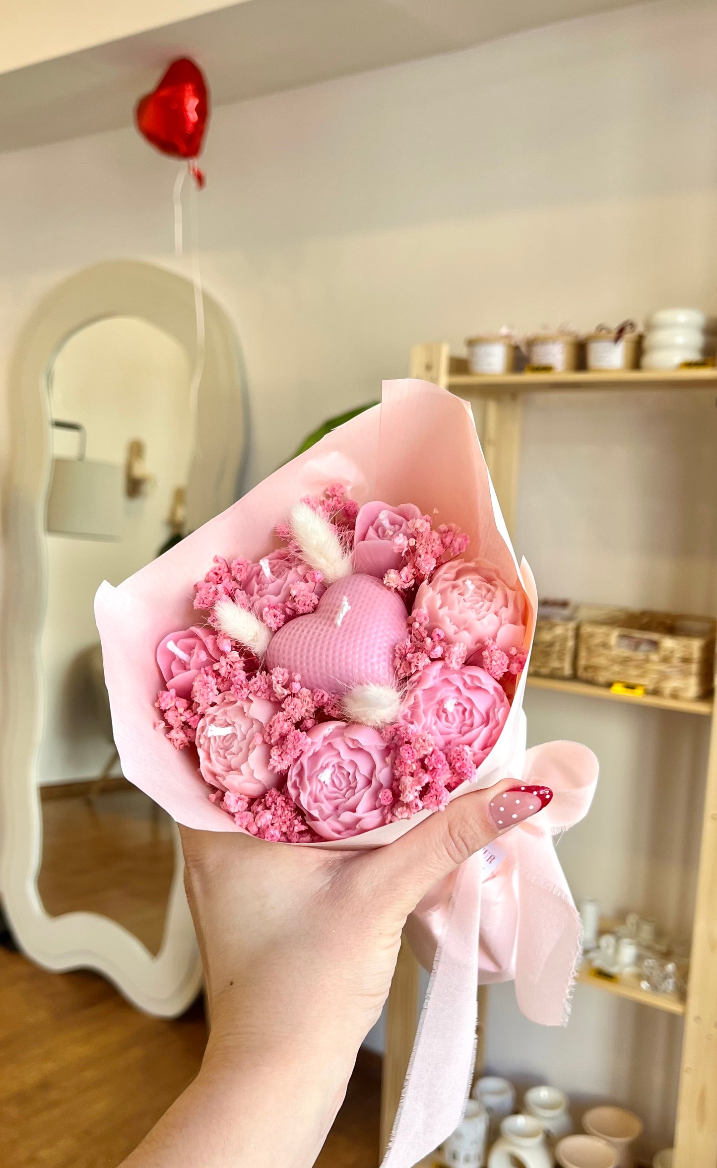 Heart Candle Bouquet