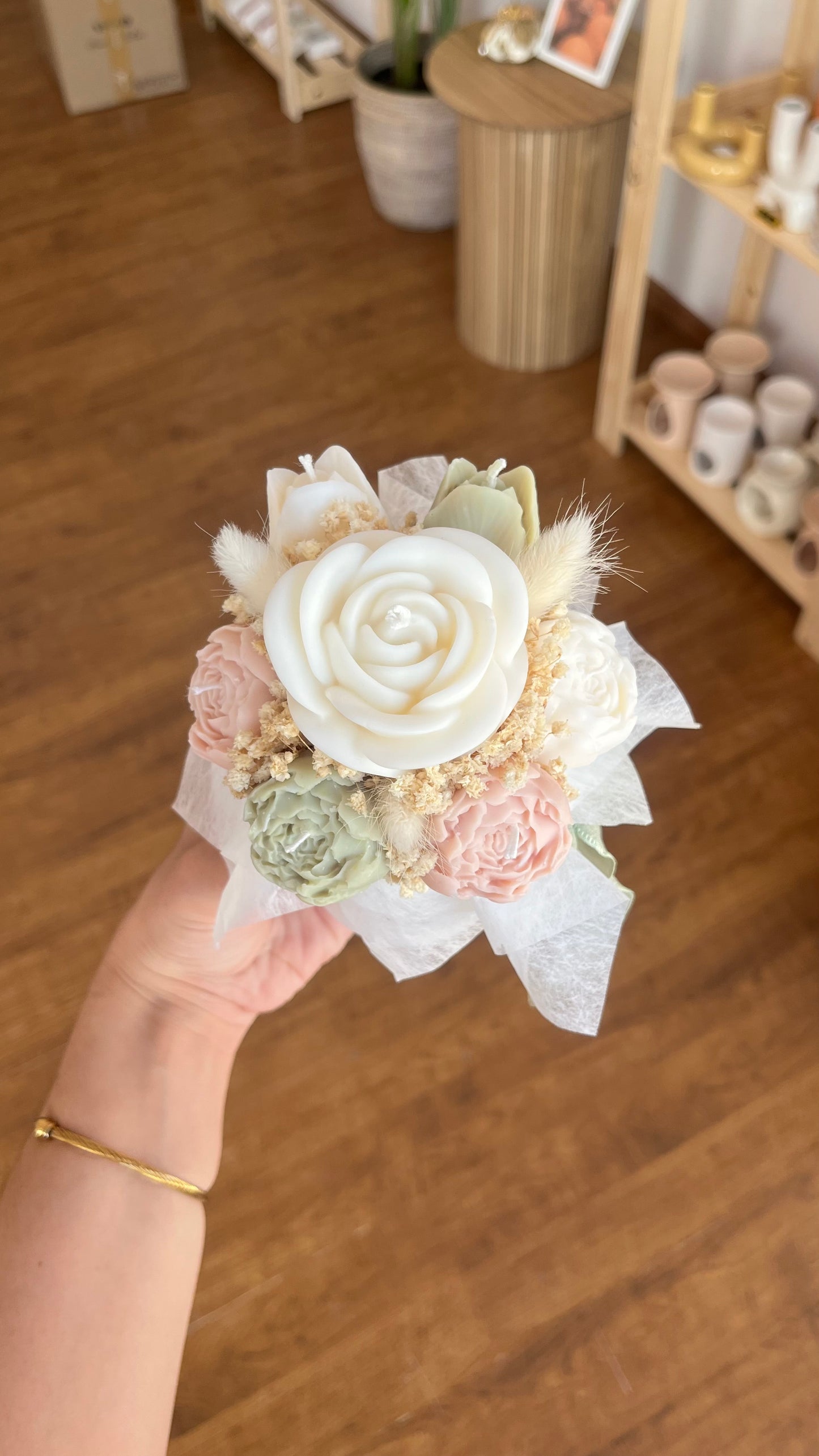 Mini candle bouquets