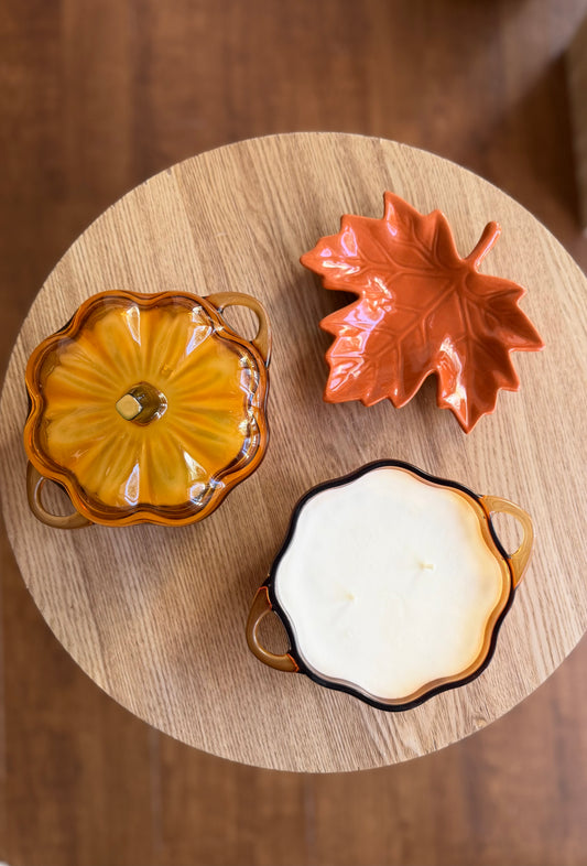 Pumpkin candle