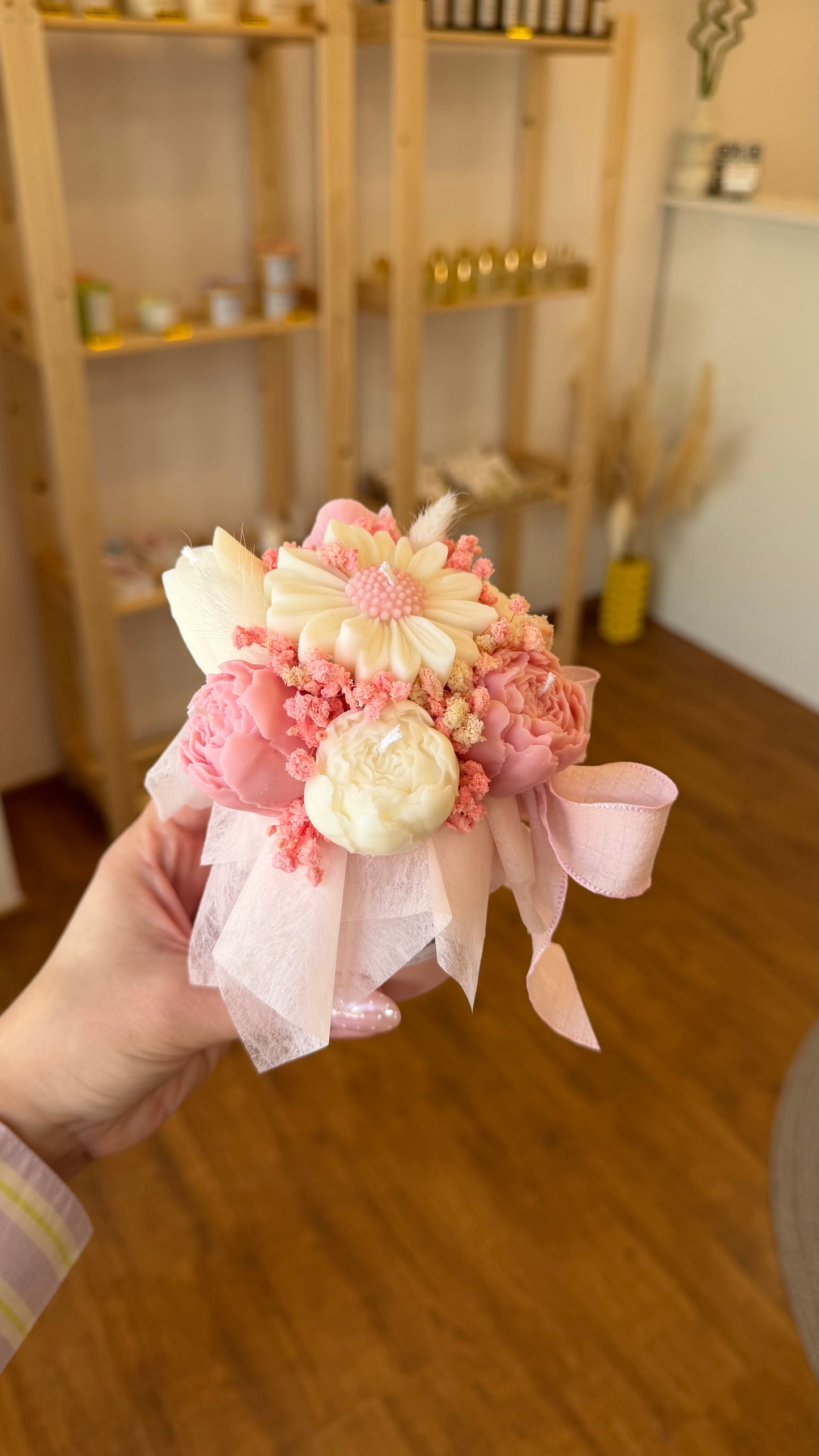 Mini candle bouquets