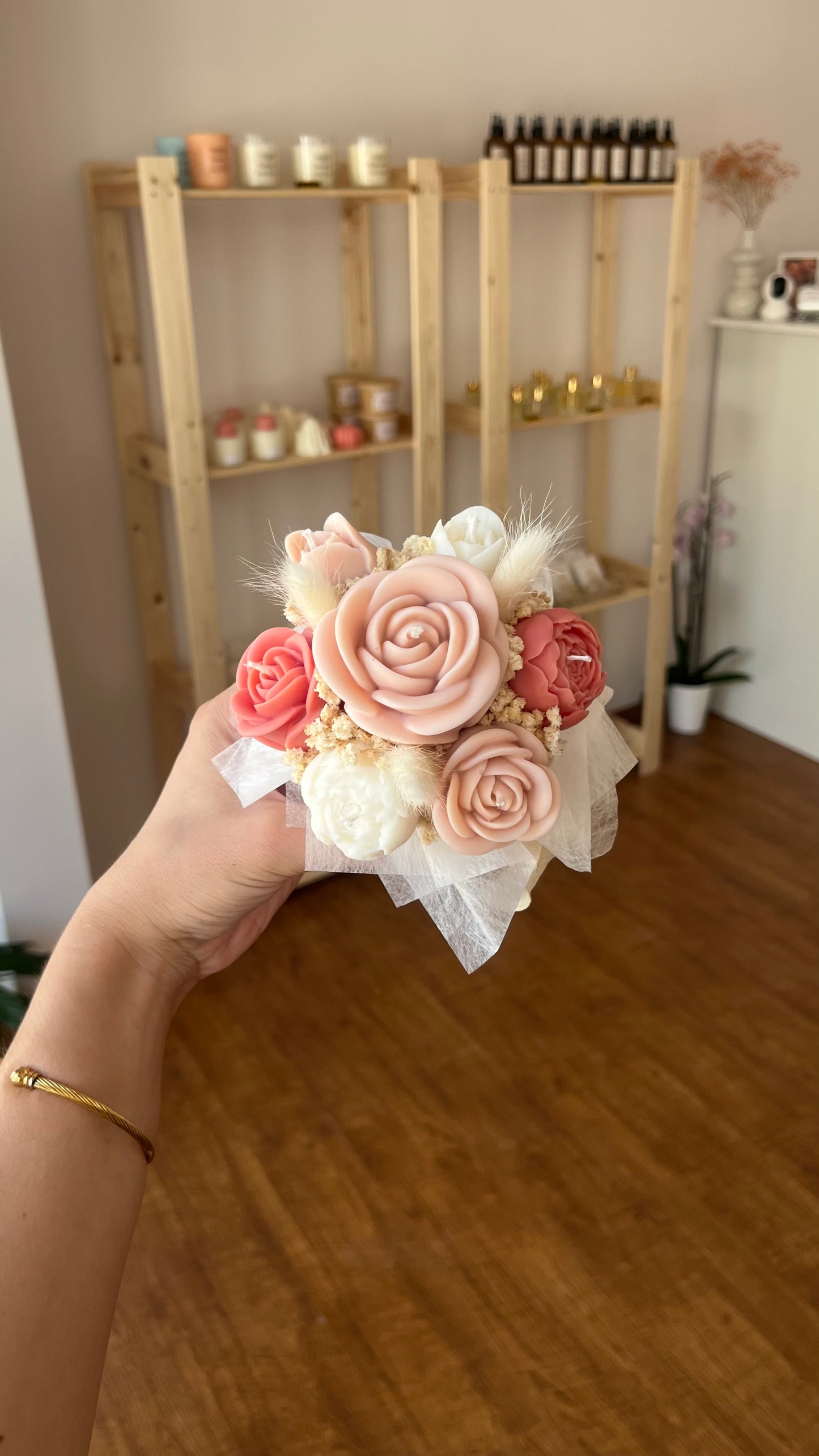 Mini candle bouquets