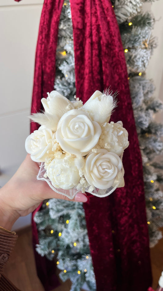 Red velvet candle bouquet