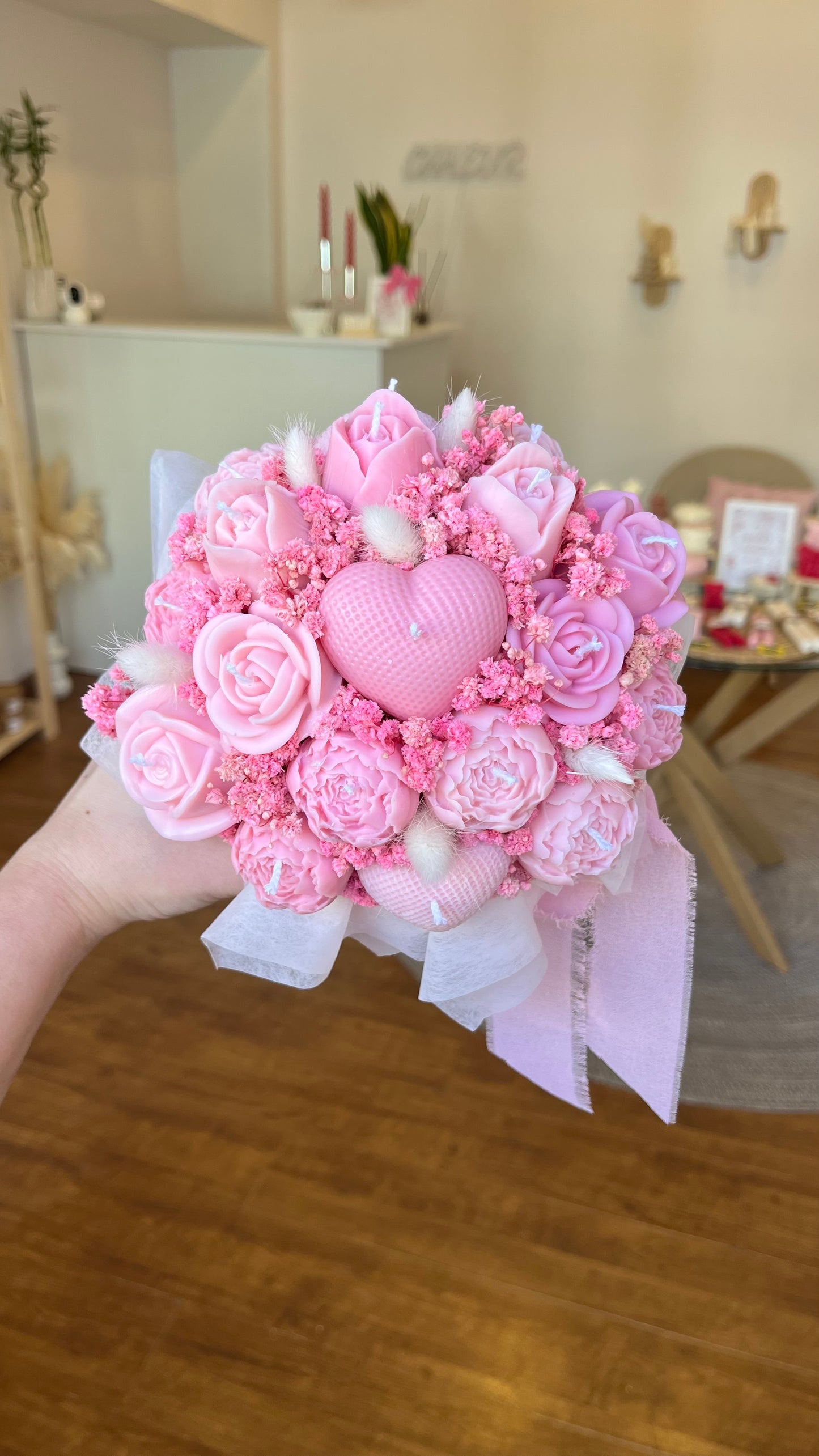 Valentine Large Candle Bouquet