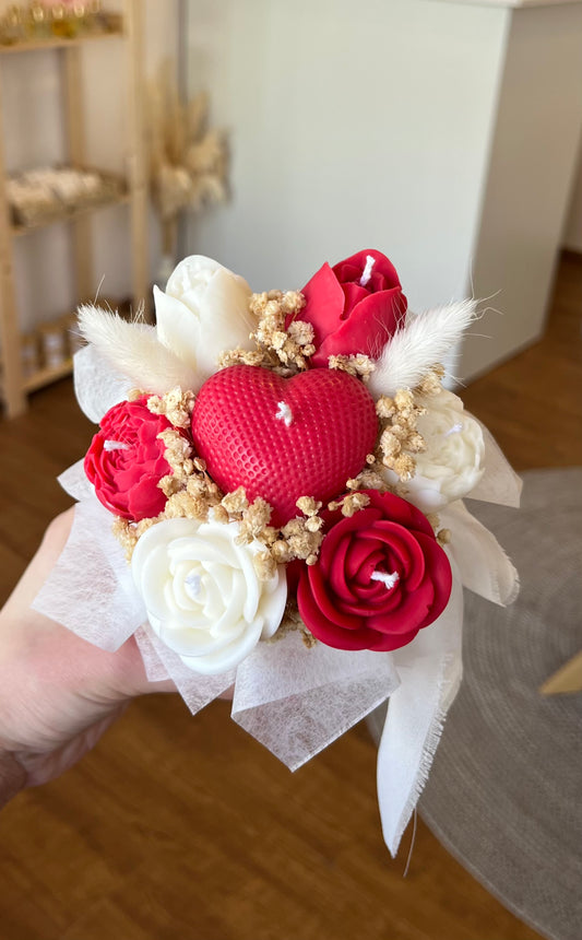 Velvet Valentine Candle Bouquet