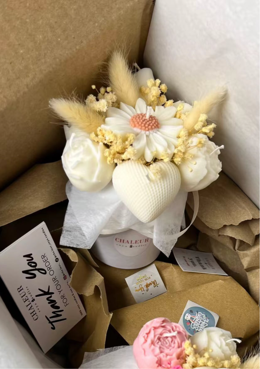 Mini candle bouquets