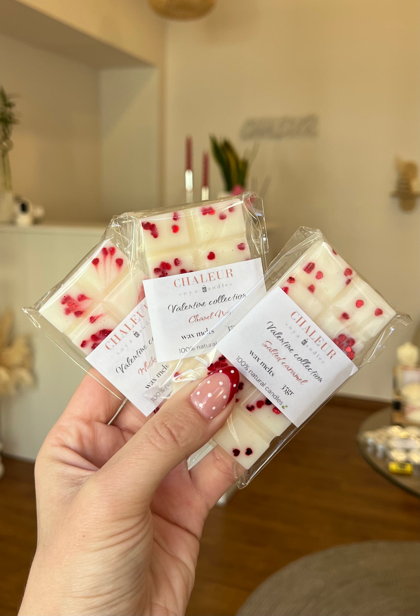 Valentine wax bars