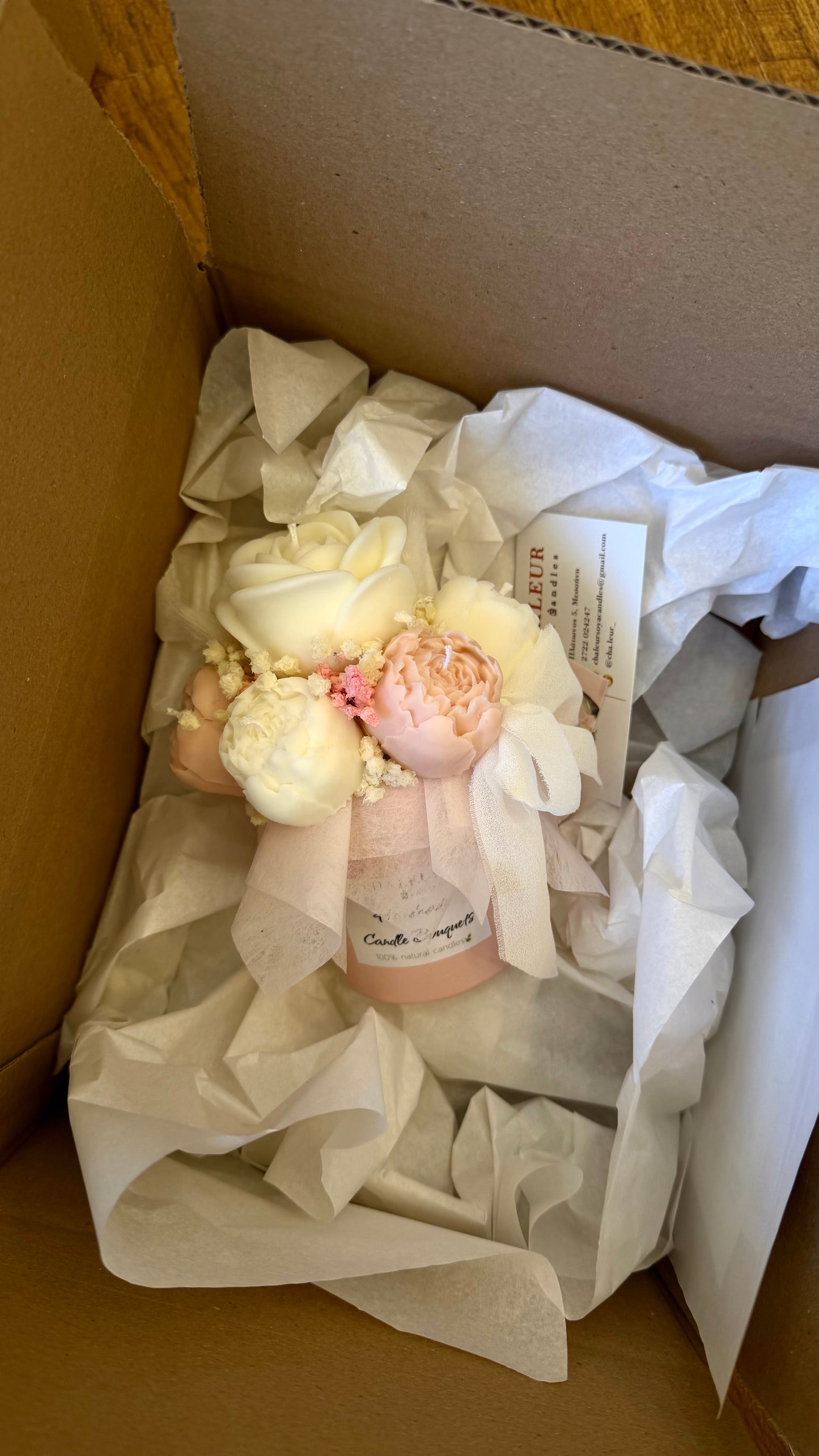 Mini candle bouquets