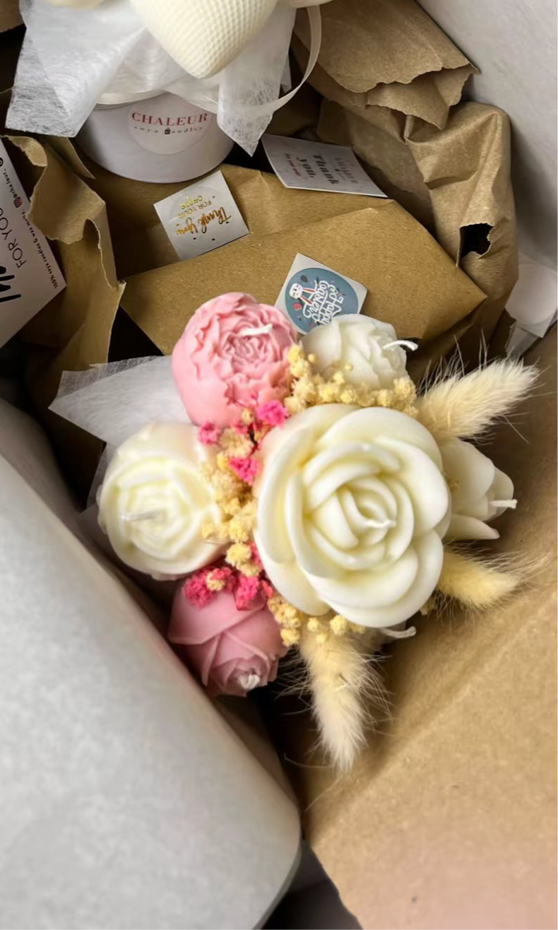 Mini candle bouquets